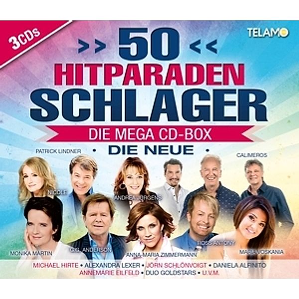 50 Hitparaden Schlager-Die Mega Cd-Box, Diverse Interpreten