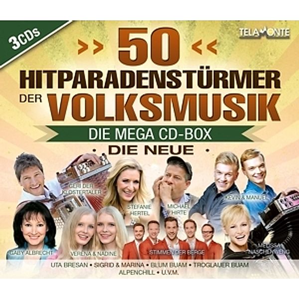 50 Hitparadenstürmer Der Volksmusik-Die Megacd-Box, Diverse Interpreten