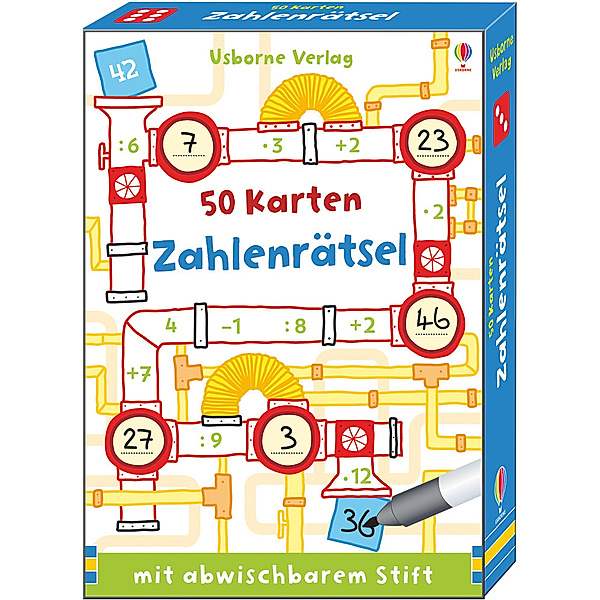 Usborne Verlag 50 Karten -Zahlenrätsel, Sarah Khan, Simon Tudhope