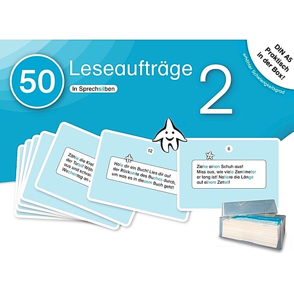 50 Leseaufträge 2 in der Box in Sprechsilben, sternchenverlag GmbH, Katrin Langhans