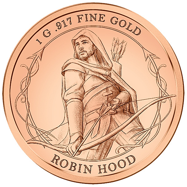 50 Tala Samoa Goldmünze Robin Hood 2023