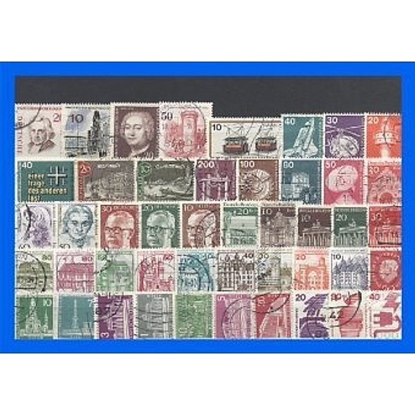 50 verschiedene Briefmarken Berlin