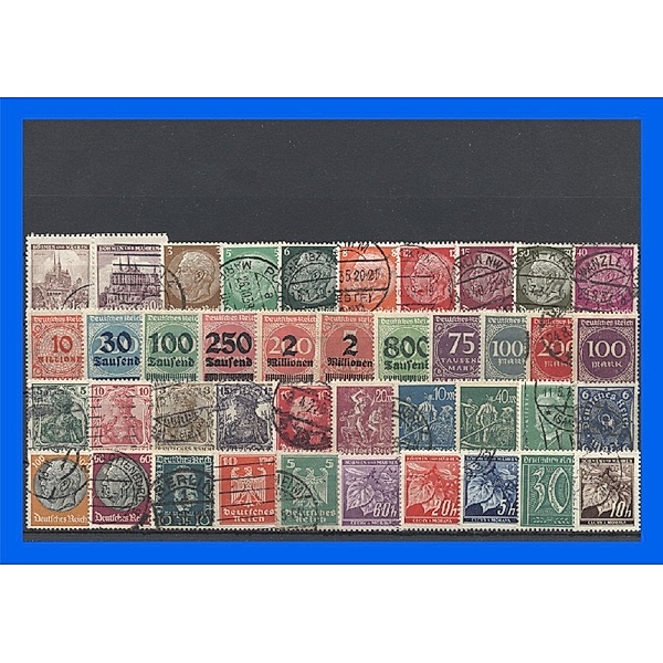 50 verschiedene Briefmarken Deutsches Reich: 3. Reich