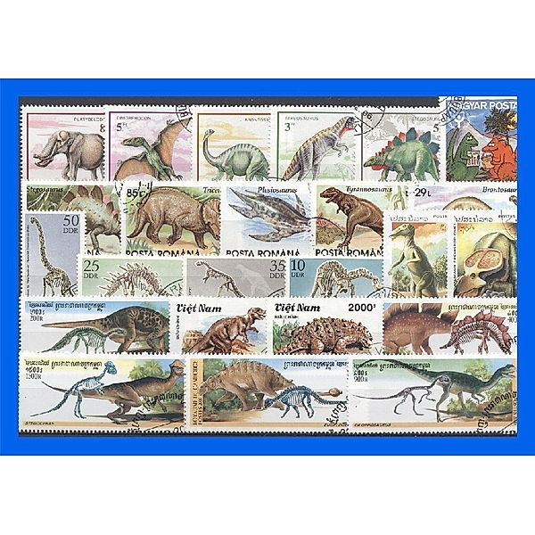 50 verschiedene Briefmarken Dinosaurier