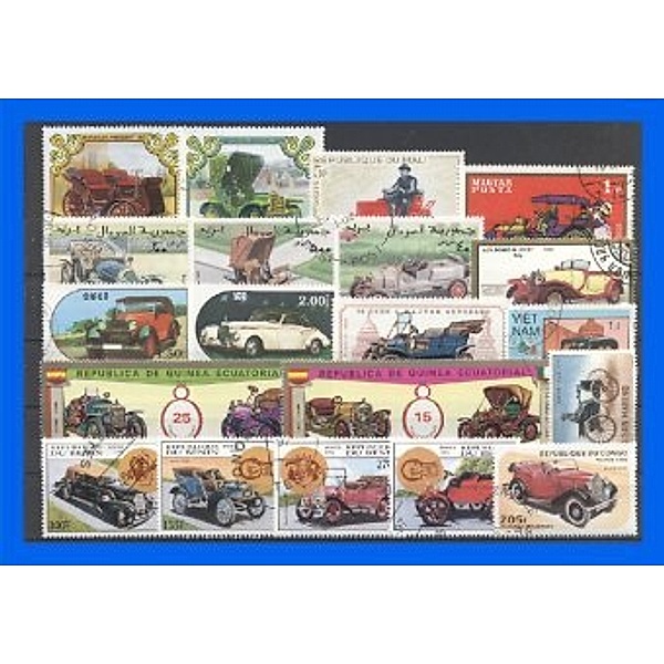 50 verschiedene Briefmarken Oldtimer