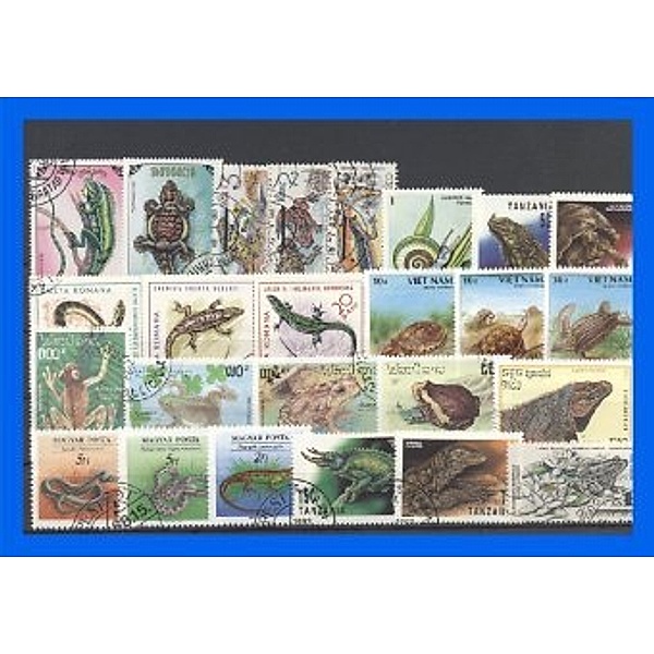 50 verschiedene Briefmarken Reptilien
