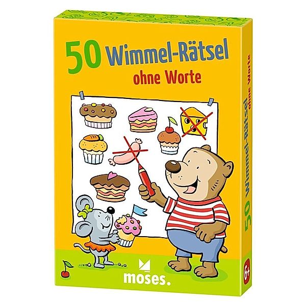 moses. Verlag 50 Wimmel-Rätsel ohne Worte, Charlotte Wagner