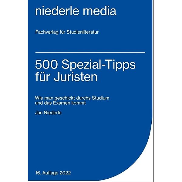 500 Spezial-Tipps für Juristen - 2022, Jan Niederle