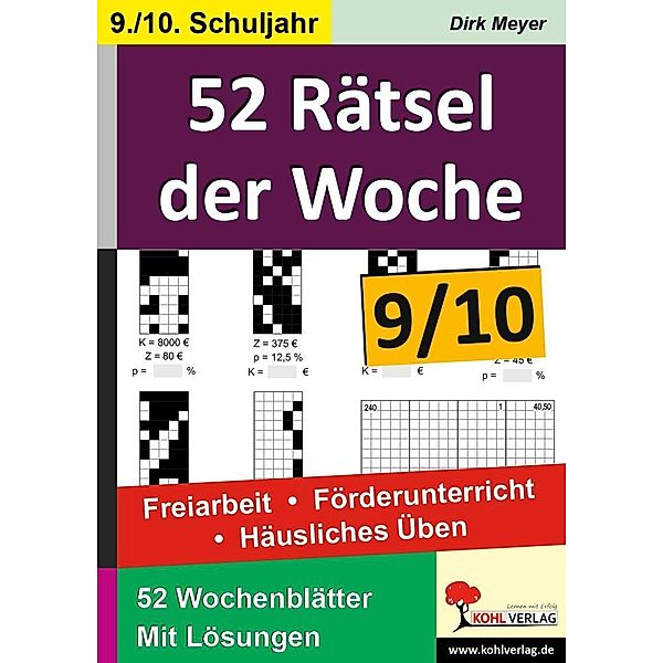 52 Rätsel der Woche, 9.-10. Schuljahr, Dirk Meyer