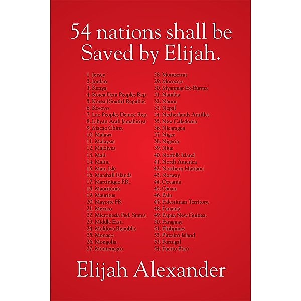 54 Nations Shall Be Saved by Elijah, Susan G. Kabelitz
