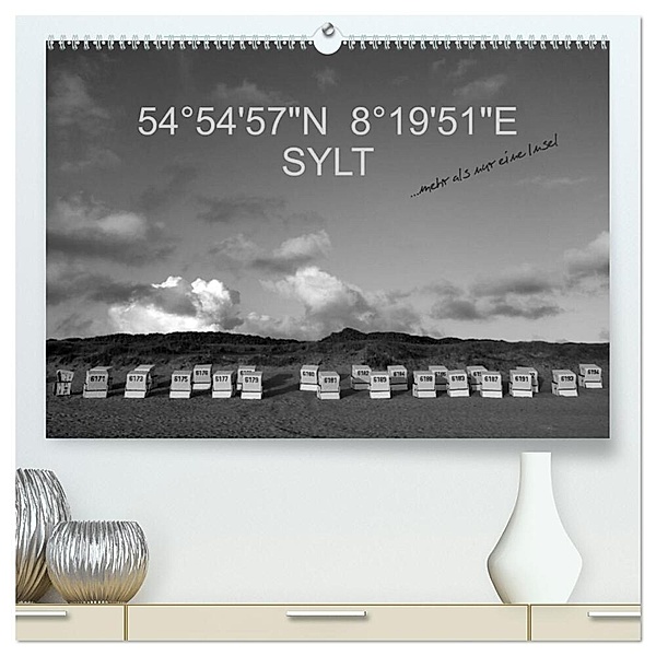 54°54'57N 8°19'51E SYLT (hochwertiger Premium Wandkalender 2024 DIN A2 quer), Kunstdruck in Hochglanz, Günter Linderer