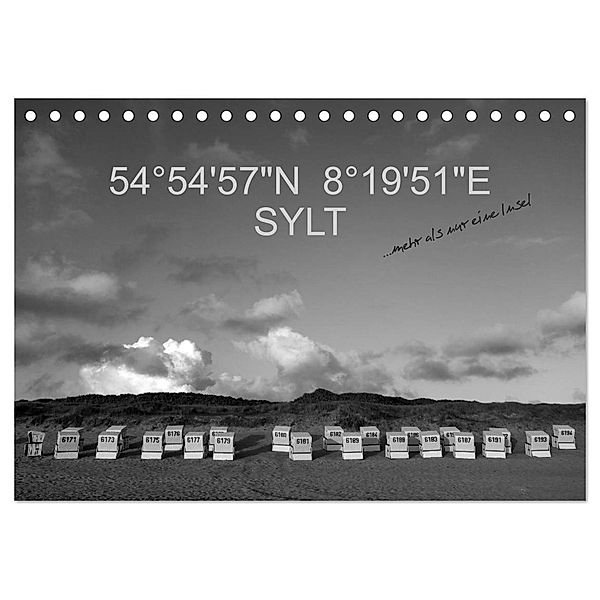 54°54'57N 8°19'51E SYLT (Tischkalender 2024 DIN A5 quer), CALVENDO Monatskalender, Günter Linderer