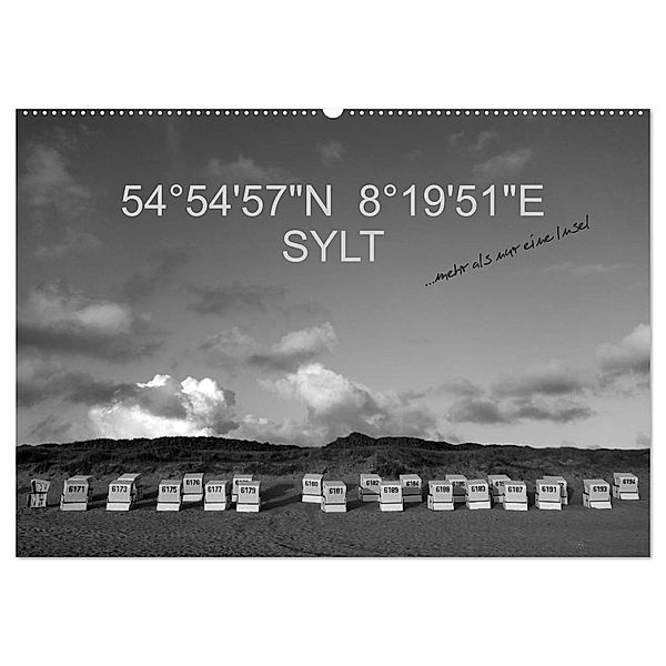 54°54'57N 8°19'51E SYLT (Wandkalender 2024 DIN A2 quer), CALVENDO Monatskalender, Günter Linderer