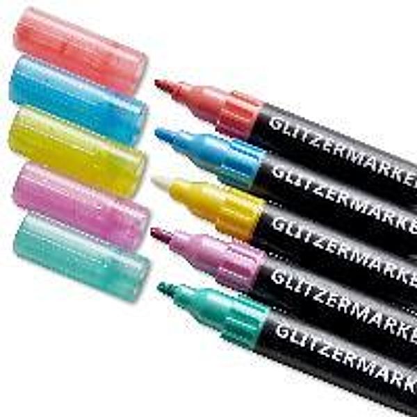 5er Glitzermarker