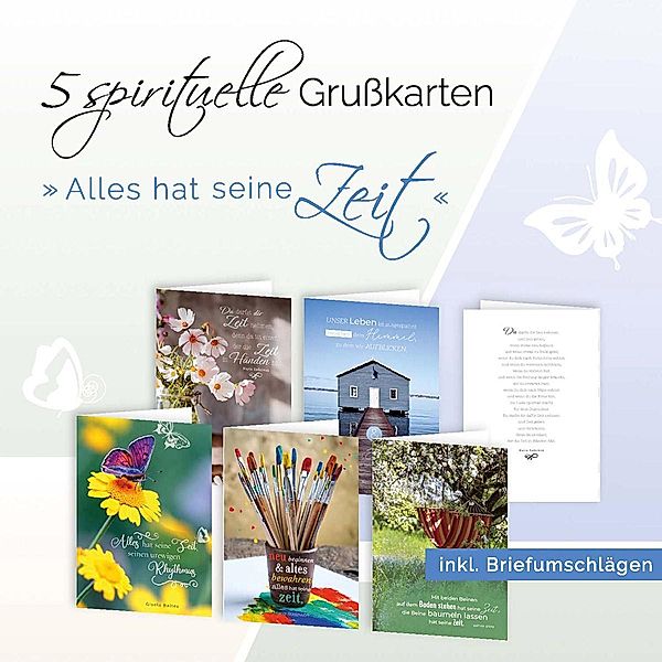 5er-Set Grußkarten »Alles hat seine Zeit«, Maria Radziwon, Bettine Reichelt