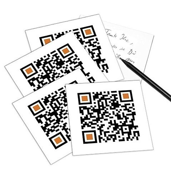 5er Set QR Code-Postkarte - I Love you