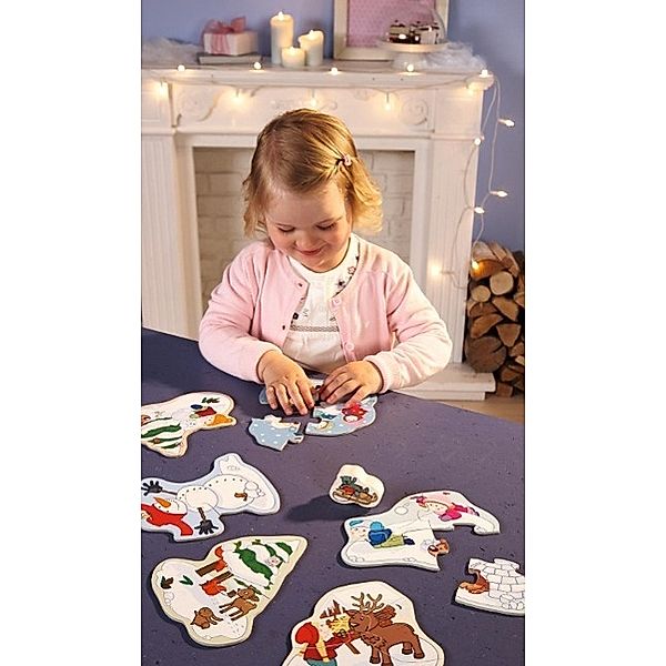 6 erste Puzzles (Kinderpuzzle), Im Winter