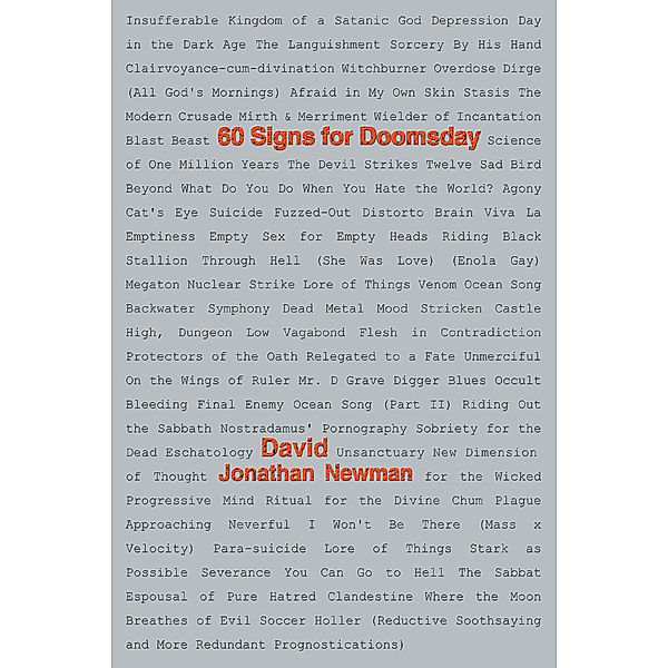 60 Signs for Doomsday, David Newman