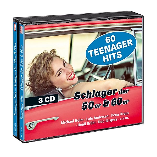 60 Teenager Hits - Schlager der 50er & 60er (Exklusive 3CD-Box), Diverse Interpreten