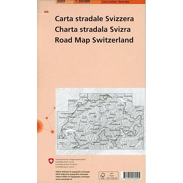 6009 Strassenkarte Schweiz 1:200 000 Buch versandkostenfrei bei Weltbild.de  bestellen