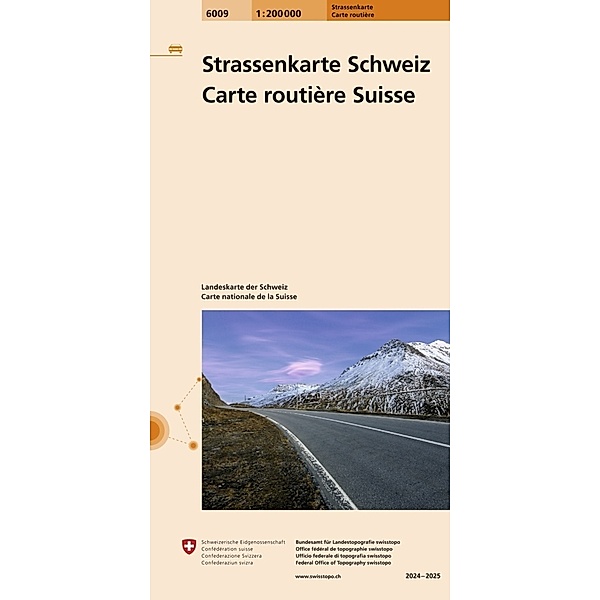 6009 Strassenkarte Schweiz 1:200 000