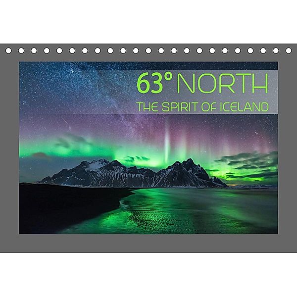 63° North - The spirit of Iceland (Tischkalender 2021 DIN A5 quer), Denis Feiner