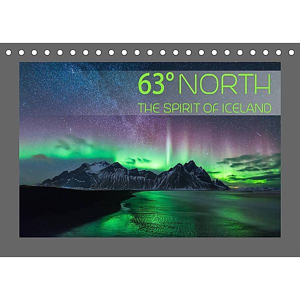 63° North - The spirit of Iceland (Tischkalender 2023 DIN A5 quer), Denis Feiner