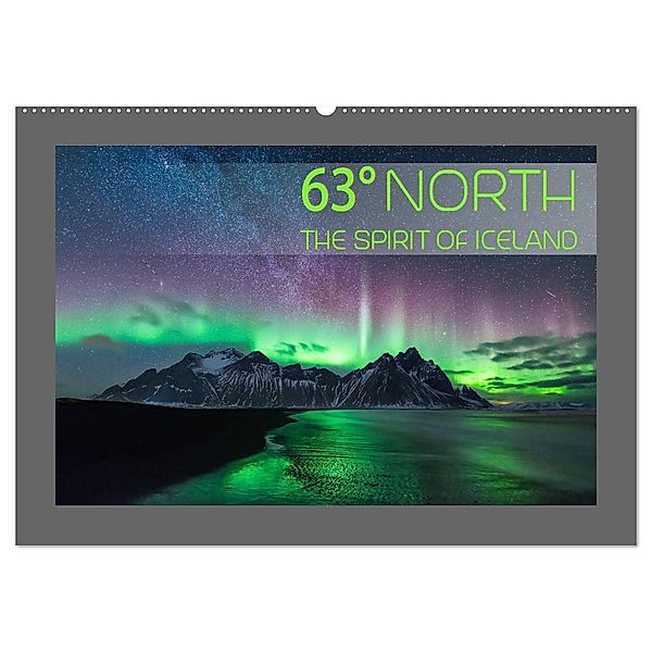 63° North - The spirit of Iceland (Wandkalender 2024 DIN A2 quer), CALVENDO Monatskalender, Denis Feiner