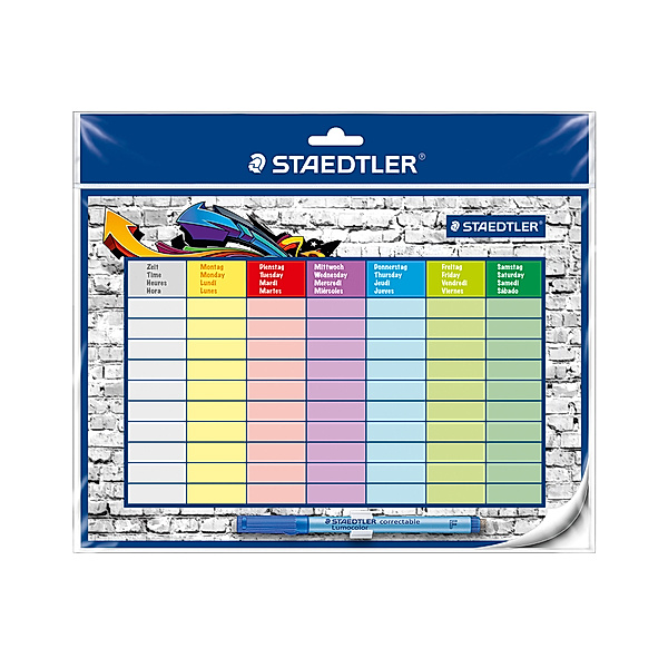 STAEDTLER 641 SP2 Stundenplan-Set Lumocolor® 3-teilig