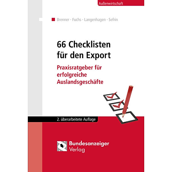 66 Checklisten für den Export, Hatto Brenner, Burkhart Fuchs, Anita Langenhagen