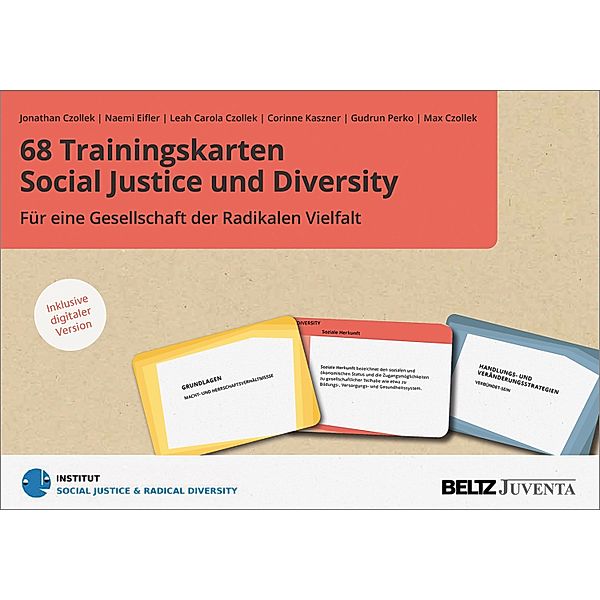 68 Trainingskarten Social Justice und Diversity, Jonathan Czollek, Naemi Eifler, Leah Carola Czollek, Corinne Kaszner, Gudrun Perko, Max Czollek