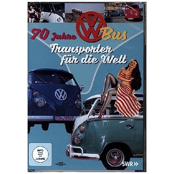 70 Jahre VW Bus - Transporter für die Welt,1 DVD