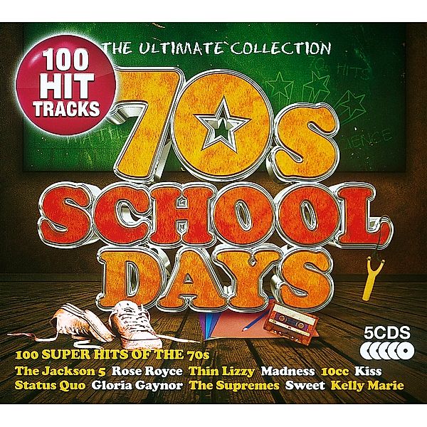 70s School Days, 5 CDs, Diverse Interpreten