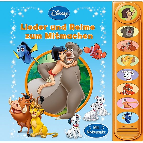 8-Button-Soundbuch, Disney Klassiker, Die schönsten Mitmachlieder