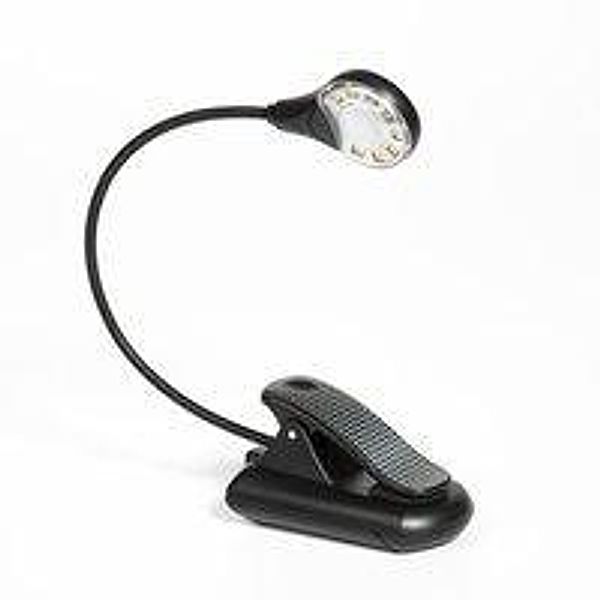 8-LED Sureflex80 Black Dots - Leselampe warmweiß mit Klammer