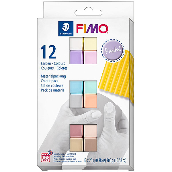 STAEDTLER 8023 C12-3 FIMO® soft PASTELL in 12 Farben