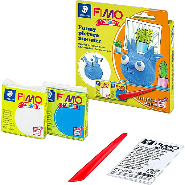 STAEDTLER 8035 24 Modellier-Set FIMO® kids PICTURE MONSTER 3-teilig