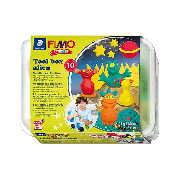 STAEDTLER 8039 02 LY FIMO® kids Modellierset ALIEN 10-teilig