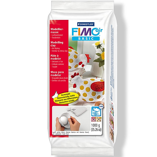 STAEDTLER 8101-0 Modelliermasse FIMO®air BASIC in weiss