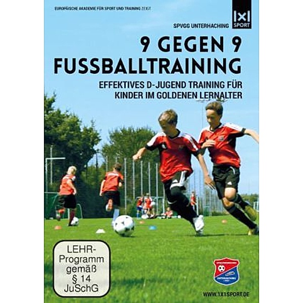 9 gegen 9 - Fußballtraining, 1 DVD, SpVgg Unterhaching, Manuel Bau, Marc Unterberger