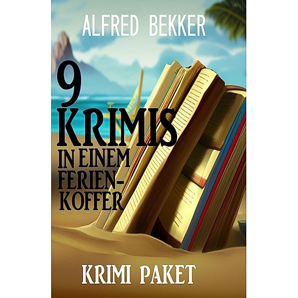 9 Krimis in einem Ferienkoffer: Krimi Paket, Alfred Bekker