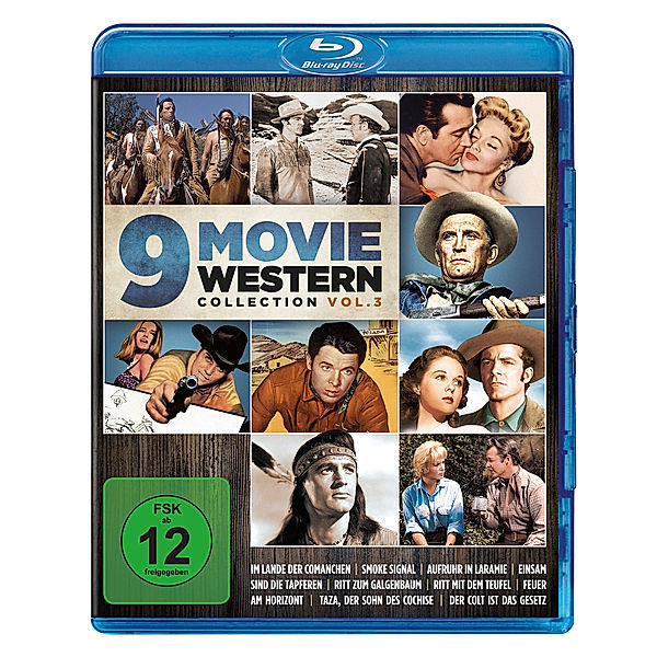 9 Movie Western Collection - Vol. 3, Kirk Douglas Rock Hudson Audie Murphy