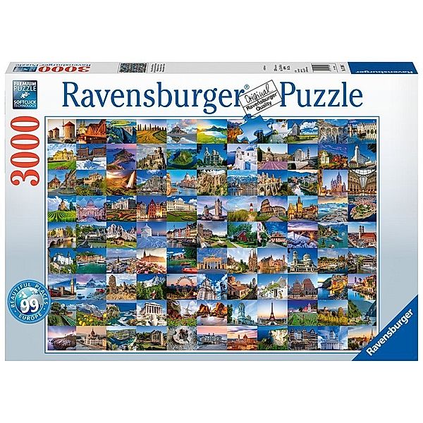 Ravensburger Verlag 99 Beautiful Places in Europe (Puzzle)