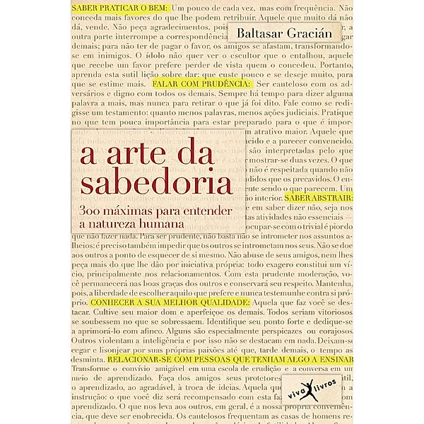 A arte da sabedoria, Baltasar Gracian