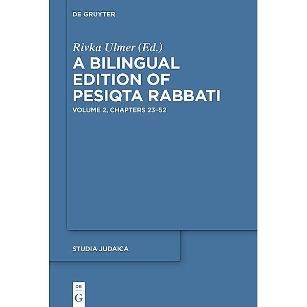 A Bilingual Edition of Pesiqta Rabbati / Studia Judaica