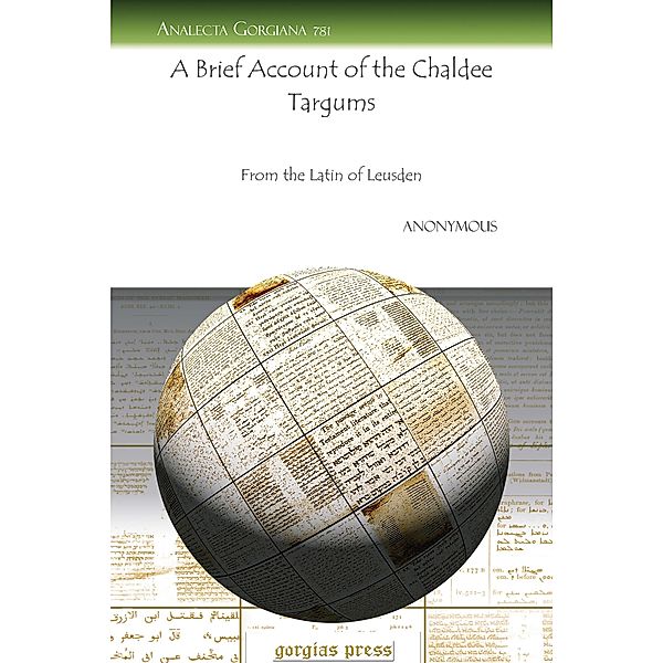 A Brief Account of the Chaldee Targums, Anonymous Anonymous