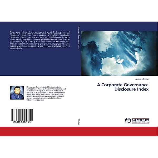 A Corporate Governance Disclosure Index, Anirban Ghatak