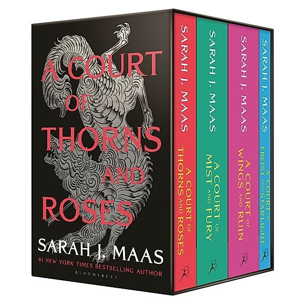 A Court of Thorns and Roses / A Court of Thorns and Roses Box Set (Paperback), m.  Buch, m.  Buch, m.  Buch, m.  Buch, 4 Teile, Sarah J. Maas