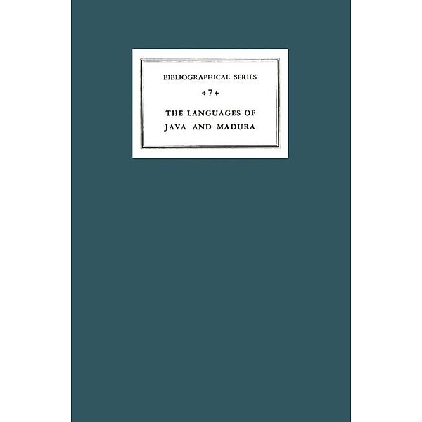 A Critical Survey of Studies on the Languages of Java and Madura / Koninklijk Instituut voor Taal-, Land- en Volkenkunde Bd.3, E. M. Uhlenbeck