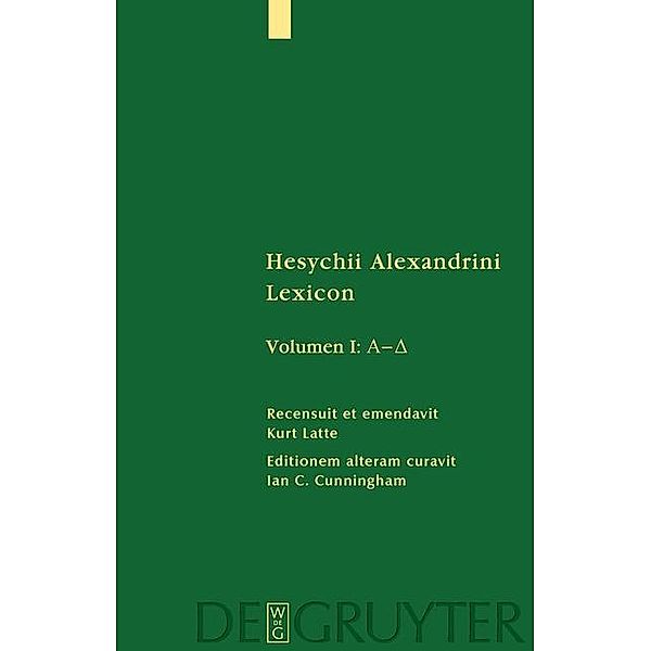 [A - Delta] / Sammlung griechischer und lateinischer Grammatiker Bd.11-1